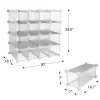 Hastings Home 16-Piece Interlocking Customizable Storage Cubby System – White