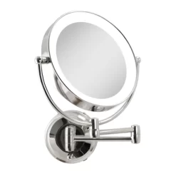 11" Round LED Wall Mount Powered By Battery Or Adaptor Makeup Mirror - Zadro -Home Series Shop GUEST 8dbb5204 c28a 41ba b9e5 667e34b511cb