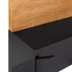 42" X 22" Samuels Decorative Wall Shelf With Hooks Rustic Brown/Black - Kate & Laurel All Things Decor -Home Series Shop GUEST 8ec58db3 8587 4356 97ac fa64bac5c64a