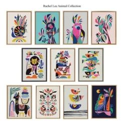 18" X 24" Sylvie Parakeet Framed Canvas Wall Art By Rachel Lee Gold - Kate And Laurel -Home Series Shop GUEST 902ece58 4bd5 4c41 a987 8910e5e34f3e