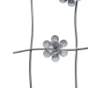 Flower Gray Metal Wall Art - Foreside Home & Garden