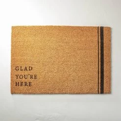 Glad You're Here Coir Doormat Tan/Black - Hearth & Hand™ With Magnolia -Home Series Shop GUEST 92655d0f b248 4c18 8a0b 96386821ac81