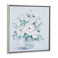 Canvas Floral Bouquet Framed Wall Art With Silver Frame Multi Colored - Olivia & May -Home Series Shop GUEST 92662684 70f4 4d20 9cbb 00014e145f30