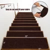 Costway 15 PCS Slip-resistant Stair Mats 30'' X 8'' Non-Slip Stair Treads Carpet
