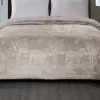 Luxurious And Plush Zebra Jacquard Bed Cover