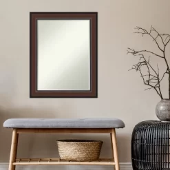 Amanti Art Harvard Walnut Petite Bevel Bathroom Wall Mirror 28.5 X 22.5 In. -Home Series Shop GUEST 940f87b4 a5cb 44e9 9c3d fae209dda221