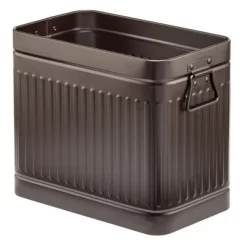 MDesign Metal Rectangle Trash Can Wastebasket, Garbage Bin, Handles -Home Series Shop GUEST 95d81818 0739 4f5d a310 f9ade2218ead