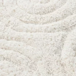 Knightsbridge Beautiful Circle Design Premium Quality Year Round Cotton With Non-Skid Back Bath Rug Ivory -Home Series Shop GUEST 96699fe7 e7b7 4de4 9f8a 5efc045838e7