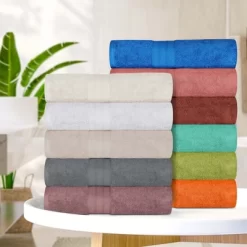 Classic Plush Absorbent 6-Piece Towel Set By Blue Nile Mills -Home Series Shop GUEST 96fba10f 465f 4ac2 bf4e 01912c2f2c50