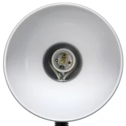 14.25" Traditional Fundamental Metal Desk Task Lamp And Bowl Shaped Shade With Flexi Gooseneck Black - Creekwood Home -Home Series Shop GUEST 9778b01a 49d9 4035 8c06 0696dd8f2a3c