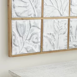 Metal Leaf Tropical Wall Decor With Wood Frames Gray - Olivia & May -Home Series Shop GUEST 97945c54 e2ca 4afd b0fd 6181c4ec0e87