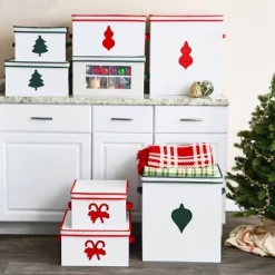 Household Essentials Ornament Storage Chest With 24 Pockets Red -Home Series Shop GUEST 97fffaa7 0db1 4e63 a63e d1af93702c9a