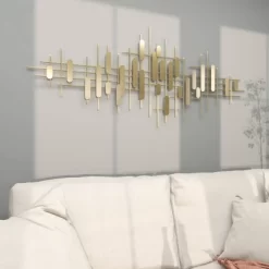 Metal Geometric Narrow Stripes Wall Decor Gold - CosmoLiving By Cosmopolitan -Home Series Shop GUEST 99a14955 5fd0 4737 9a13 c2a6e2f26411