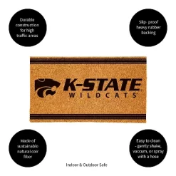 Evergreen Kansas State University Logo Turf Mat, Brown- 28 X 16 Inches Indoor Outdoor Doormat -Home Series Shop GUEST 99b609d0 b3de 4082 94e2 ff06917864df