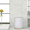 Bathroom Wastebasket Gold - Nu Steel