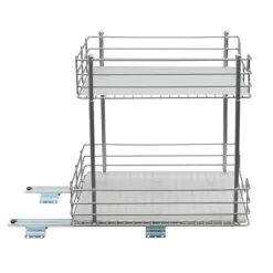 Household Essentials 15" 2-Tier Pantry Organizer Nickel -Home Series Shop GUEST 9b134f90 90af 4c43 9e72 6bbc91b78c1e