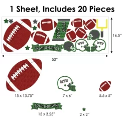 Big Dot Of Happiness End Zone - Football - Peel And Stick Sports Decor Vinyl Wall Art Stickers - Wall Decals - Set Of 20 11 Big Dot Of Happiness End Zone - Football - Peel And Stick Sports Decor Vinyl Wall Art Stickers - Wall Decals - Set Of 20 -Home Series Shop GUEST 9b754228 ed81 48cd 94d1 ab6dcff0102b