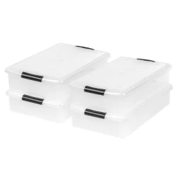 IRIS USA Plastic Under Bed Storage Containers -Home Series Shop GUEST 9bc6d4d0 a93d 4573 b95e 8779176b0459