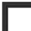 Amanti Art Shipwreck Black Petite Bevel Bathroom Wall Mirror 29.5 X 23.5 In.