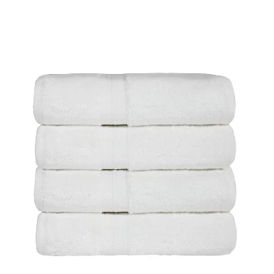 4 Piece Bath Towel Set, Rayon From Bamboo And Cotton, Plush And Thick, Hypoallergenic, Solid Terry Towels With Dobby Border By Blue Nile Mills 11 4 Piece Bath Towel Set, Rayon From Bamboo And Cotton, Plush And Thick, Hypoallergenic, Solid Terry Towels With Dobby Border By Blue Nile Mills - Image 11