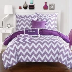 Foxville Pinch Pleated And Ruffled Chevron Print Reversible Multi Piece Comforter Set - Chic Home Design® -Home Series Shop GUEST 9f7ff029 a136 4aa3 876c d1a1c6f942d8