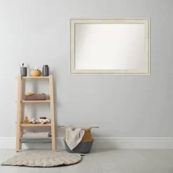 41" X 29" Non-Beveled Regal Birch Cream Bathroom Wall Mirror - Amanti Art -Home Series Shop GUEST 9fe0d2a9 a7fd 4d64 84d7 393600376a52