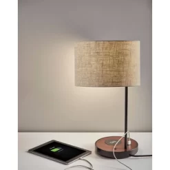 19.5" Oliver Charge Table Lamp Black - Adesso -Home Series Shop GUEST a06b5016 b501 48c2 9405 f787c6c6eb0d
