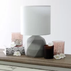 Geometric Concrete Lamp With Shade White - Simple Designs -Home Series Shop GUEST a0e06b1b 9c84 4136 9b7d 20f7cebcecec