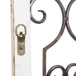 Wood Scroll Window Inspired Wall Decor With Metal Scrollwork Relief White - Olivia & May -Home Series Shop GUEST a1c2feea 3bc4 4265 a45c 603960cdae2a