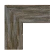 Amanti Art Fencepost Petite Bevel Wood Bathroom Wall Mirror