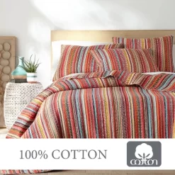 Uluru Stripe Quilt And Pillow Sham Set - Levtex Home -Home Series Shop GUEST a53e125c d6b2 4314 b750 a4af84b7e592