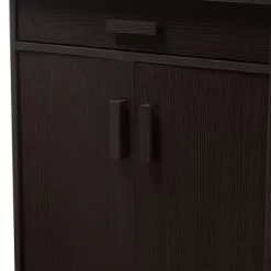 Bienna Modern And Contemporary Finished Shoe Cabinet Dark Brown - Baxton Studio -Home Series Shop GUEST a55f1c19 9526 4351 baa1 175b825d0bba