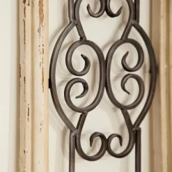 Wood Scroll Window Inspired Wall Decor With Metal Scrollwork Relief White - Olivia & May -Home Series Shop GUEST a60fabe2 e622 40e5 9645 f10b986d78e6