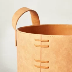 Faux Leather Storage Bin Camel Brown - Hearth & Hand™ With Magnolia -Home Series Shop GUEST a690a4f2 fdff 45a8 bfee d68985dd8506