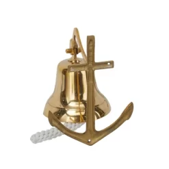 Brass Bell Wall Decor With Anchor Backing - Olivia & May -Home Series Shop GUEST a6d25981 ae10 42ca 86d0 fcb2b224ba6b