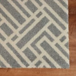 2'x3' ColorStar Deco Grid Door Mat Silver - Bungalow Flooring -Home Series Shop GUEST a79ad85f 773f 461d 843d 244292ca1b67