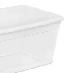 Sterilite 90 Quart Storage Box Container With Clear Base & White Lid -Home Series Shop GUEST a81f6205 db75 476f 9bdf 1b537ff3e356