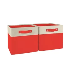 2pc Kids' 10.5" Two-Toned Folding Storage Bin Set - RiverRidge Home -Home Series Shop GUEST a8eac66a 9058 4bec 85c5 19ae38a31c4e