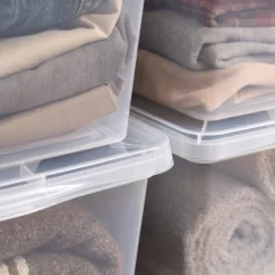 IRIS USA 12 Pack 17 Quart Plastic Storage Bin Tote Organizing Container, Clear -Home Series Shop GUEST aaf21927 1710 456f 816f ae232ba4645e