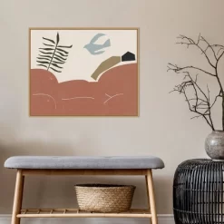 28" X 22" Other Land I By Melissa Wang Framed Canvas Wall Art Light Brown - Amanti Art -Home Series Shop GUEST ab457516 cc1a 4361 8abe 088bf08fd765