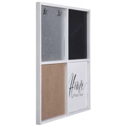 Multi-Functional Wall Memo Board With Chalkboard Corkboard And Galvanized Metal White - StyleCraft -Home Series Shop GUEST abfbc01e 6f48 4c1c 8d5d 17bb0eef959d