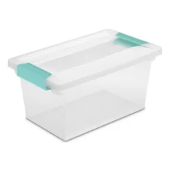 Sterilite 64 Quart Latching Clear Plastic Storage Organizer Tote Container Bin Box, 6 Pack & Medium Clip Boxes For Organization And Storage, 4 Pack -Home Series Shop GUEST ac139c6b d913 4ad9 b3d4 de0dc6d97eb2