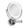 11" Round LED Wall Mount Powered By Battery Or Adaptor Makeup Mirror - Zadro