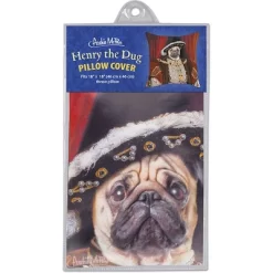 Accoutrements Henry The Pug 18"X 18" Pillow Cover