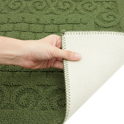 Farmlyn Creek Green Rectangle Rug With Latex Backing, Kitchen Mat, Indoor Outdoor Doormat For Home Entryway (43 X 20 In) 5 Farmlyn Creek Green Rectangle Rug With Latex Backing, Kitchen Mat, Indoor Outdoor Doormat For Home Entryway (43 X 20 In) - Image 5