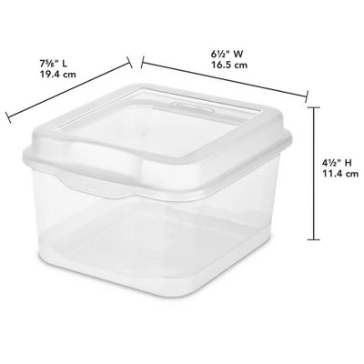 Sterilite Modular Plastic FlipTop Hinged Storage Box Container With Latching Lid For Home, Office, Workspace, And Classroom Organization 3 Sterilite Modular Plastic FlipTop Hinged Storage Box Container With Latching Lid For Home, Office, Workspace, And Classroom Organization - Image 3