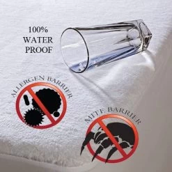 Hypoallergenic And Waterproof Cotton Blend Mattress Protector By Blue Nile Mills -Home Series Shop GUEST afe334e0 0bcb 470b b95a 455148d71d1b