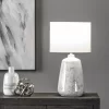 NuLOOM Pamona Ceramic 27" Table Lamp Lighting - Off White 27" H X 15" W X 15" D