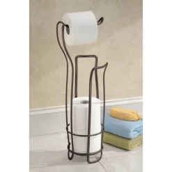 IDESIGN Axis Metal Freestanding Toilet Paper Tissue Holder Bronze -Home Series Shop GUEST b0b06ab4 8949 4ec8 af41 b4b6689661e6