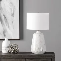NuLOOM Pamona Ceramic 27" Table Lamp Lighting - Off White 27" H X 15" W X 15" D -Home Series Shop GUEST b176db76 d192 48e3 a1a7 baa807e56810